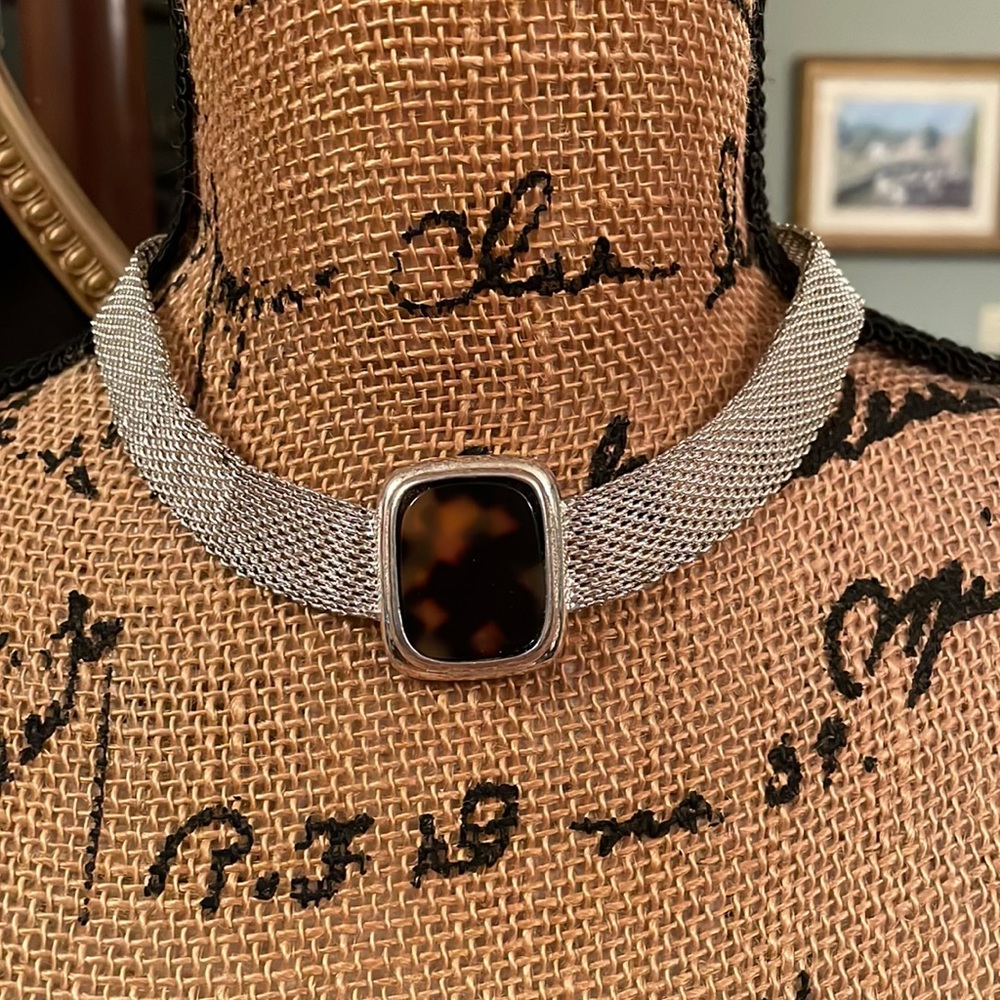 Napier silver necklace.